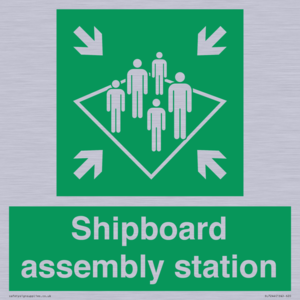 Shipboard assembly station